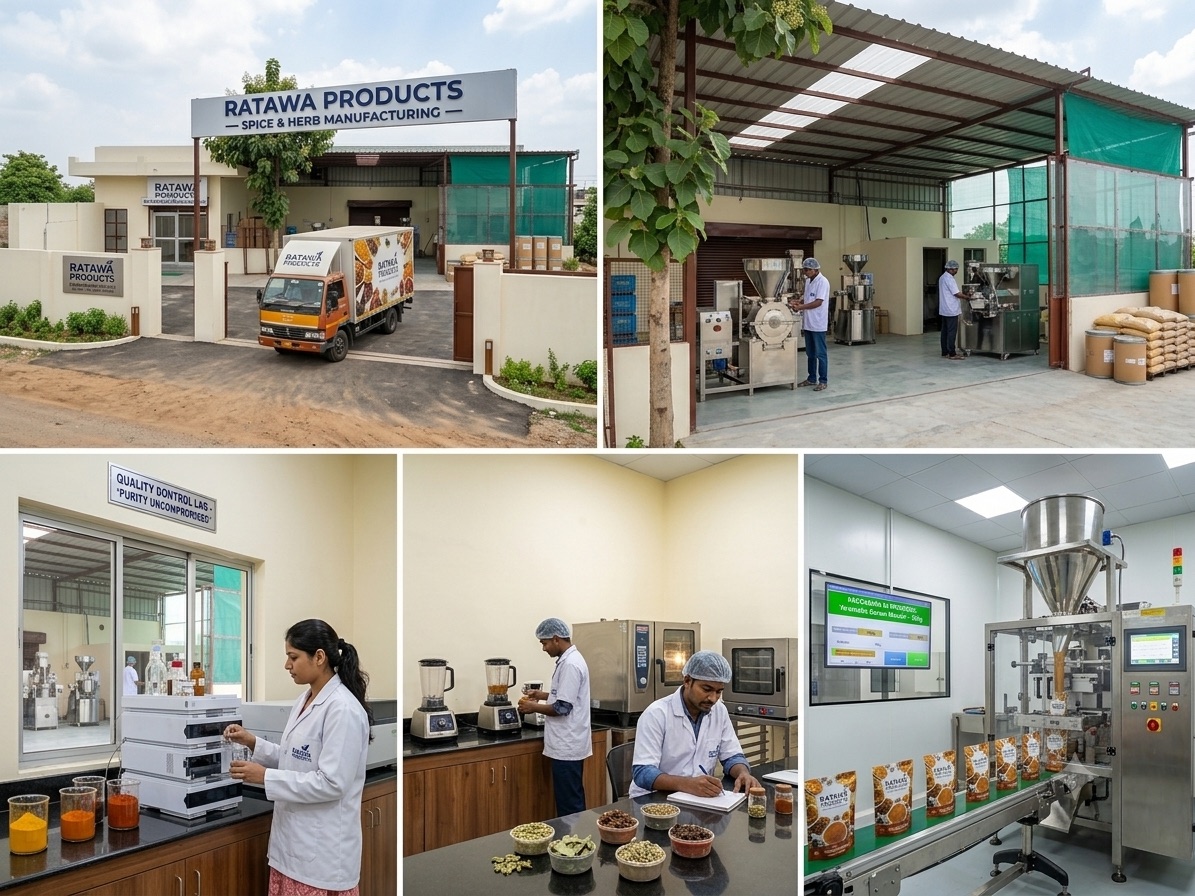 Ratawa Products manufacturing unit — processing floor and quality control lab